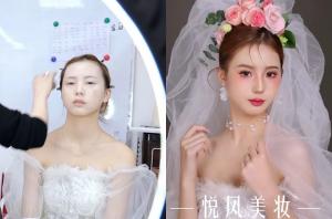 在悦风美妆学院学习五个月，真的太吃香了